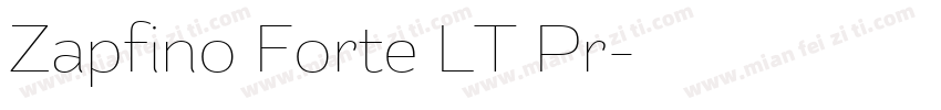 Zapfino Forte LT Pr字体转换